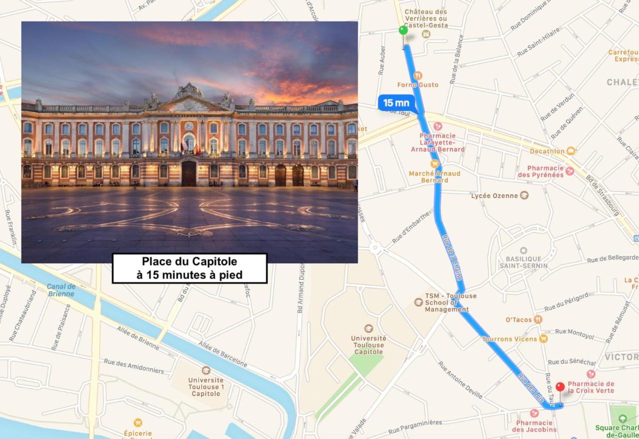 Le St Honore - Appartement Toulouse Centre Avec Chambre & Parking Exteriér fotografie